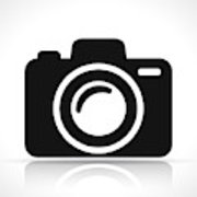 180x180 Camera Icon On White Background Canvas Print Canvas Art