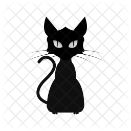 256x256 Cat Icon Of Flat Style