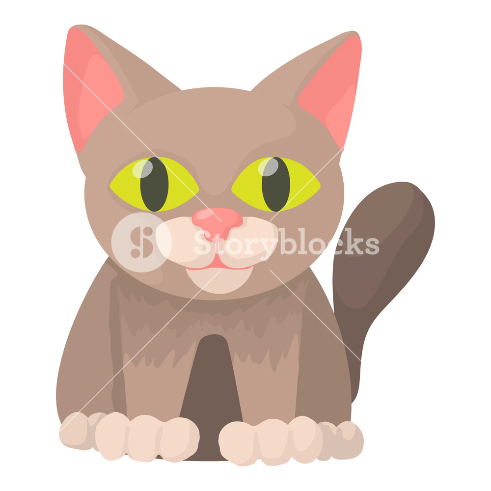 1000x1000 Cat Icon Cartoon Illustration Of Cat Icon For Web Royalty Free
