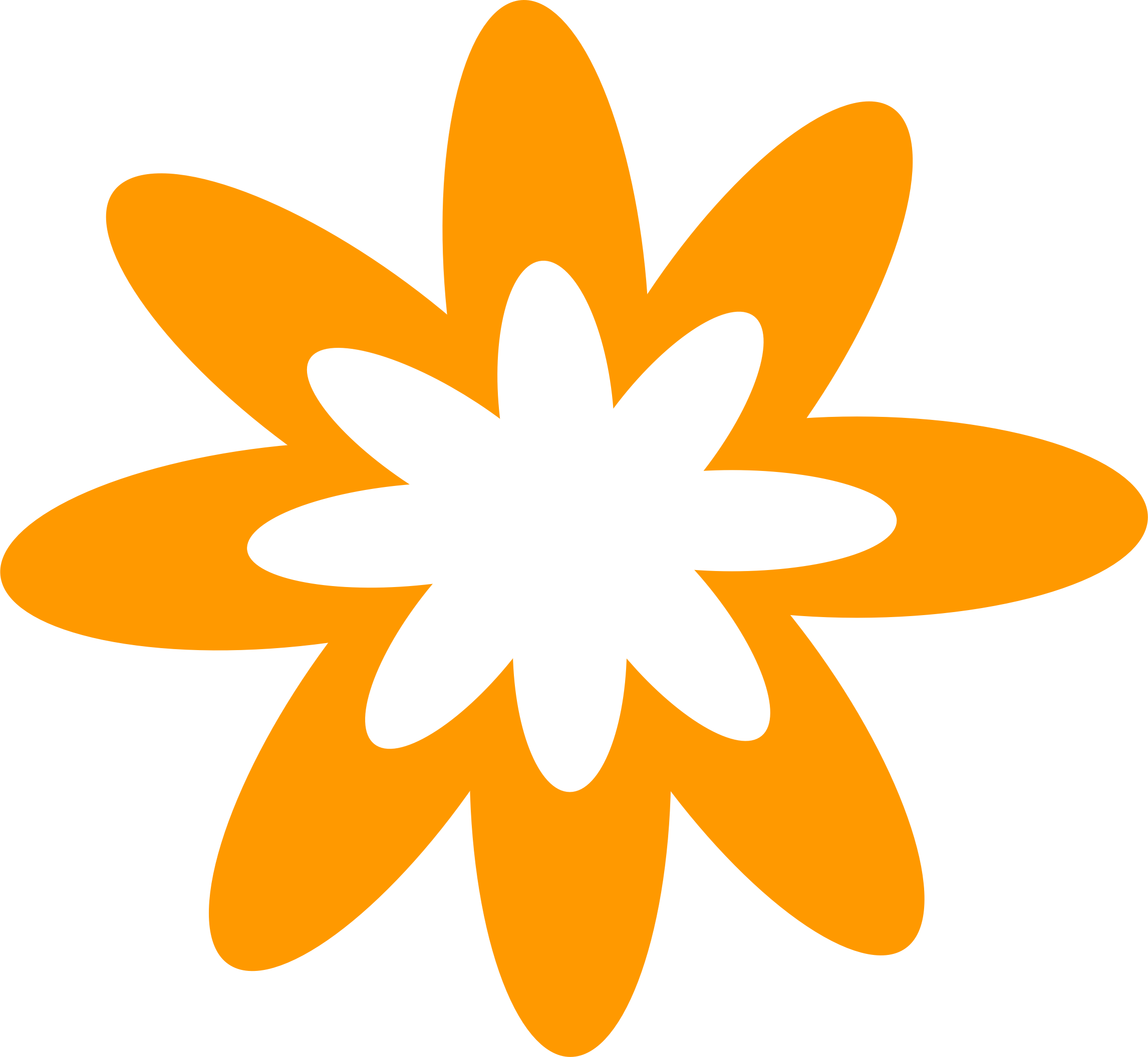 2292x2112 Orange Burst Flower Icons Png