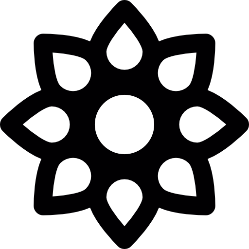 512x512 Tiny Flower Outline Icons Free Download