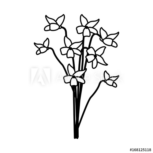 500x500 Small Delicate Flowers Icon Image Vector Illustration Design