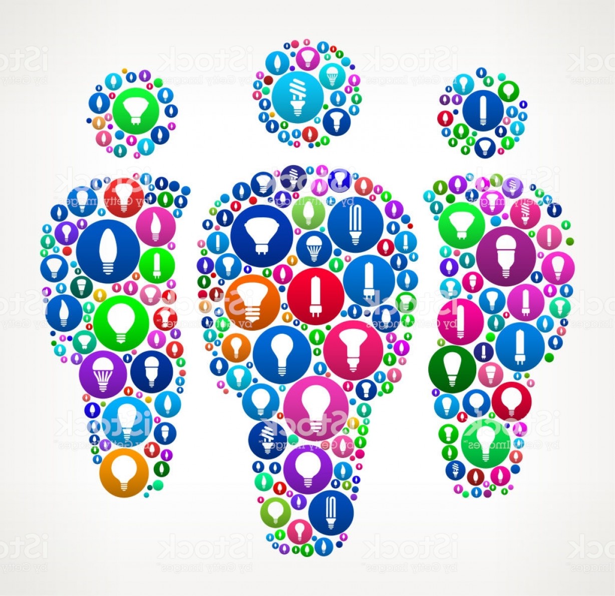 1228x1191 Small Group Light Bulbs Vector Icon Pattern Gm Geekchicpro