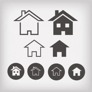 300x300 Small House Icon Home Icon Vector Design Gm Newwaysys