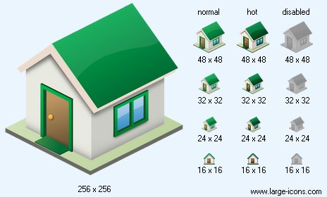 464x280 Small House Icon Large Home Icons
