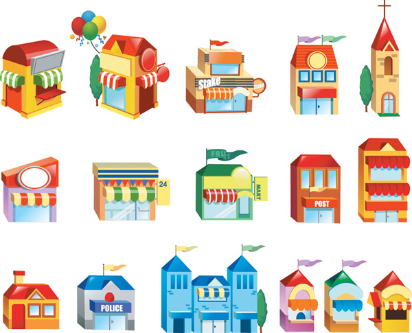 600x485 Threedimensional Small House Icon