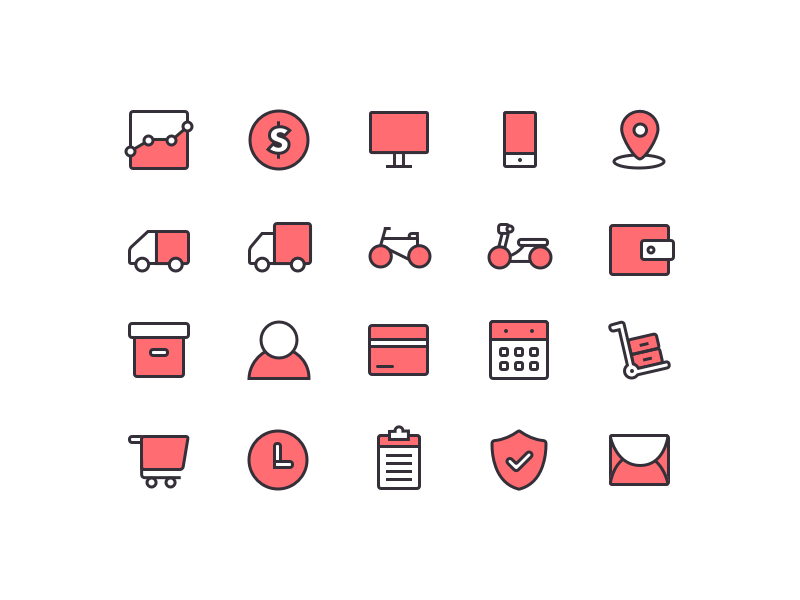 800x600 Logistic Icons Set Icon Set, Icon Design, Small Icons