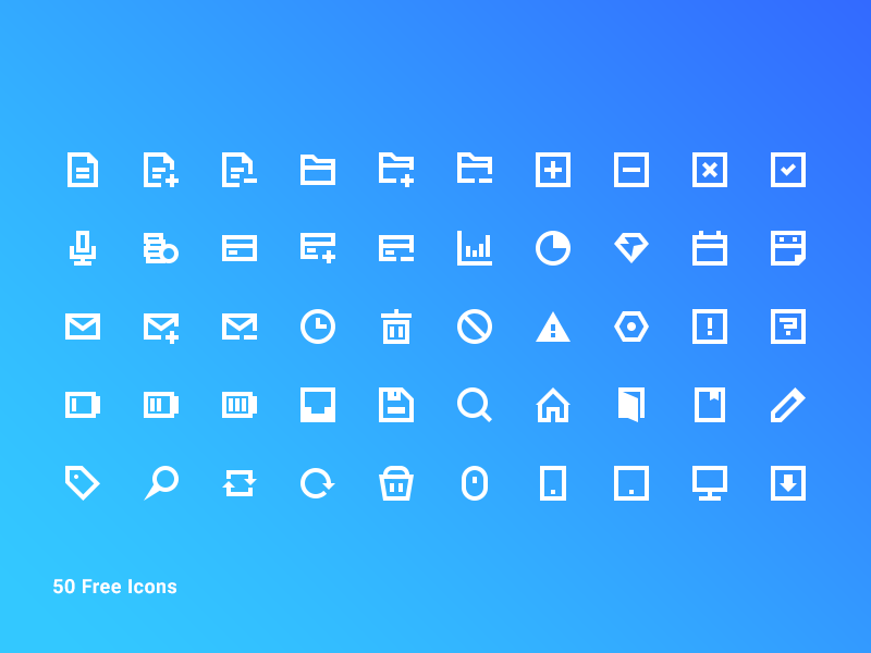 800x600 Free Blocky Icon Pack