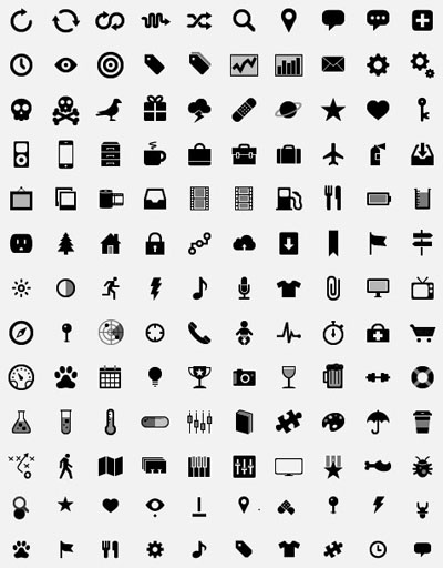 400x512 Simple Small Icons Vector Graphics