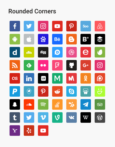 373x473 Social Icons Widget