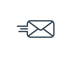 250x200 Envelope Mail Icon Vector Illustration