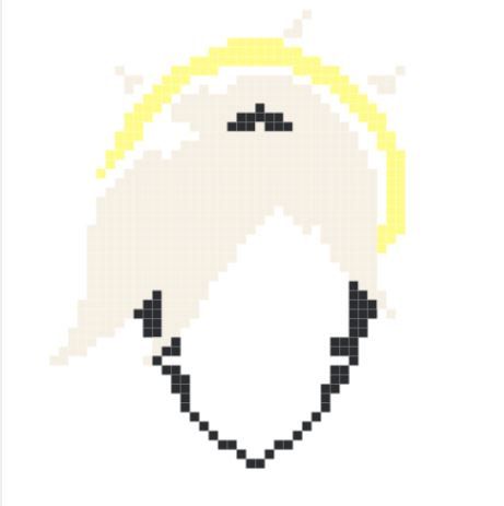 461x463 Pdf Pattern Mercy Icon Overwatch Cross