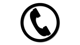 320x180 Cell Phone Icon Incoming Call Symbol Looping Animation Motion