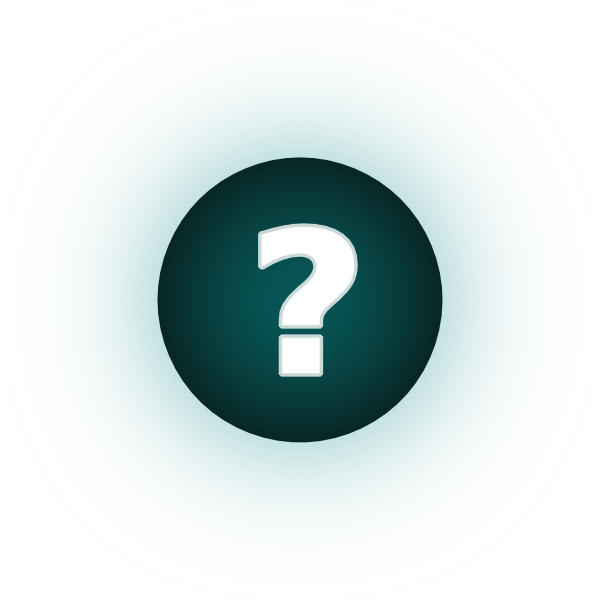 600x600 White Question Mark Teal Background Clip Art