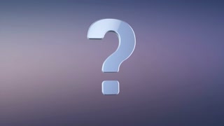 320x180 Animated Question Mark Silver Icon Loop Modules For Edit