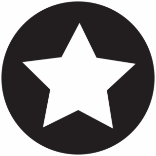 320x320 Star Icon Flat Black Emblem Favourite Rate Mark