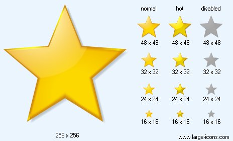 464x280 Star Icon Image Large Vector Icons