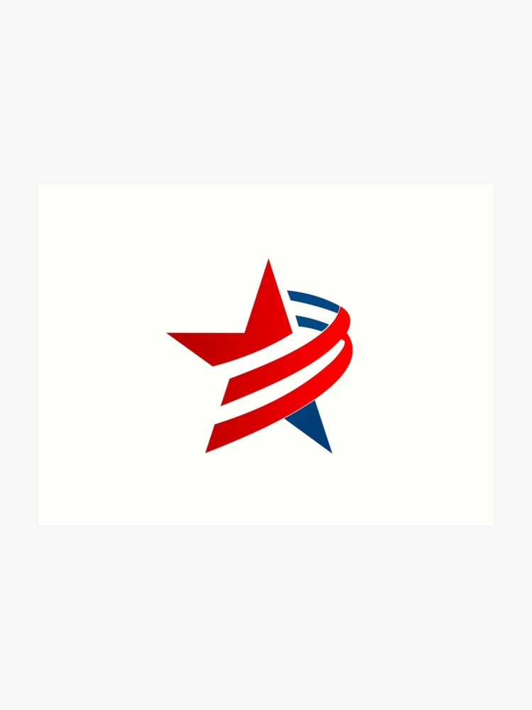 750x1000 American Star Icon And Logo Art Print