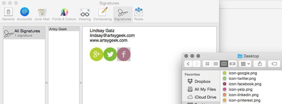 933x344 How To Add A Mac Email Signature With Pizzaz Artsy Geek