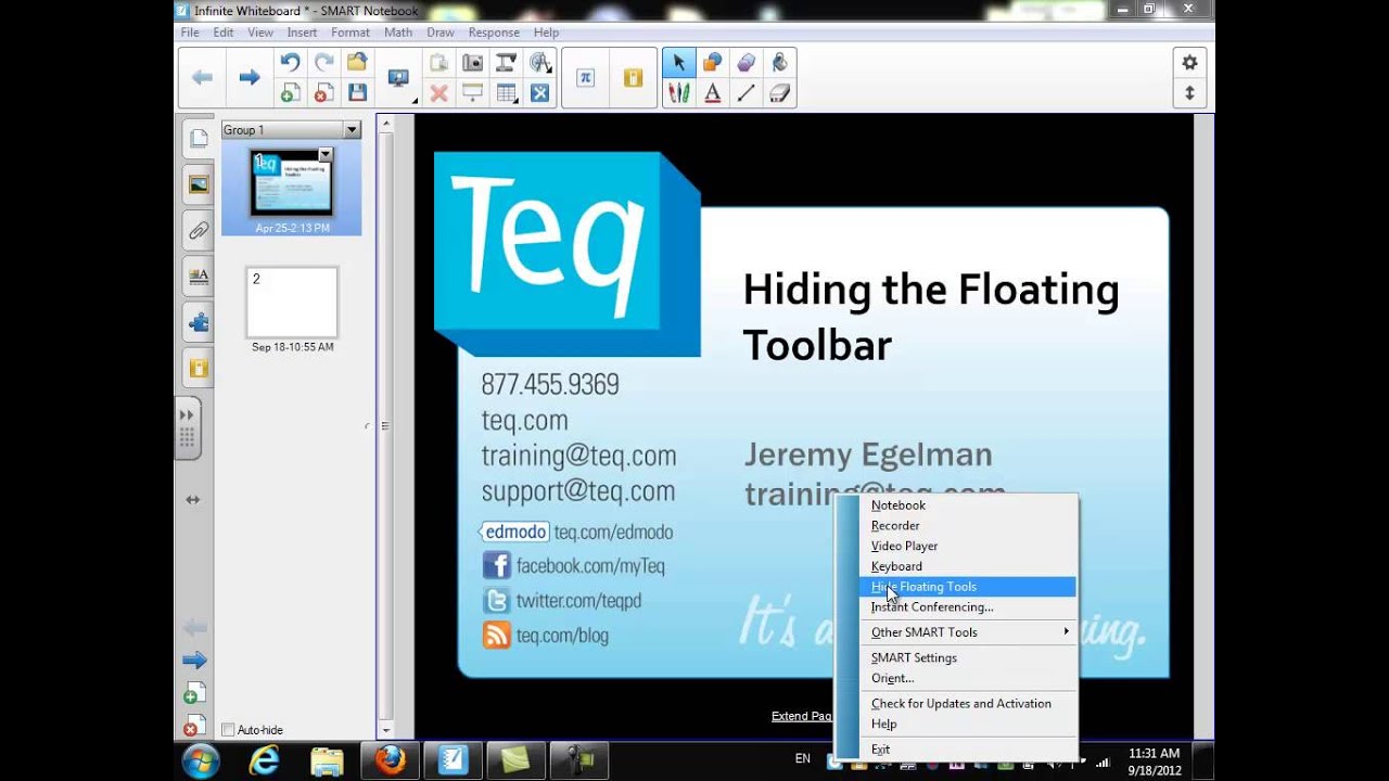 1280x720 Smart Board Tools