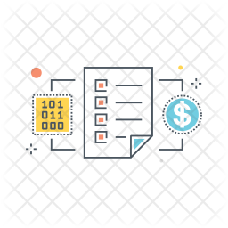 256x256 Smart Contract Icon Of Flat Style