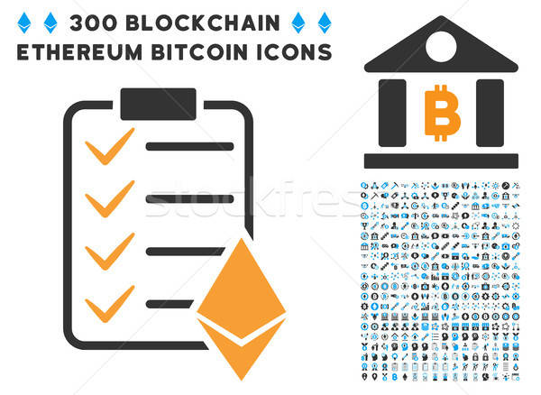 600x438 Ethereum Smart Contract Flat Icon With Vector Illustration