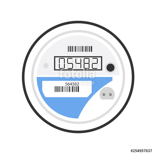 500x500 Electricity Smart Meter Icon Clipart Image Isolated On White