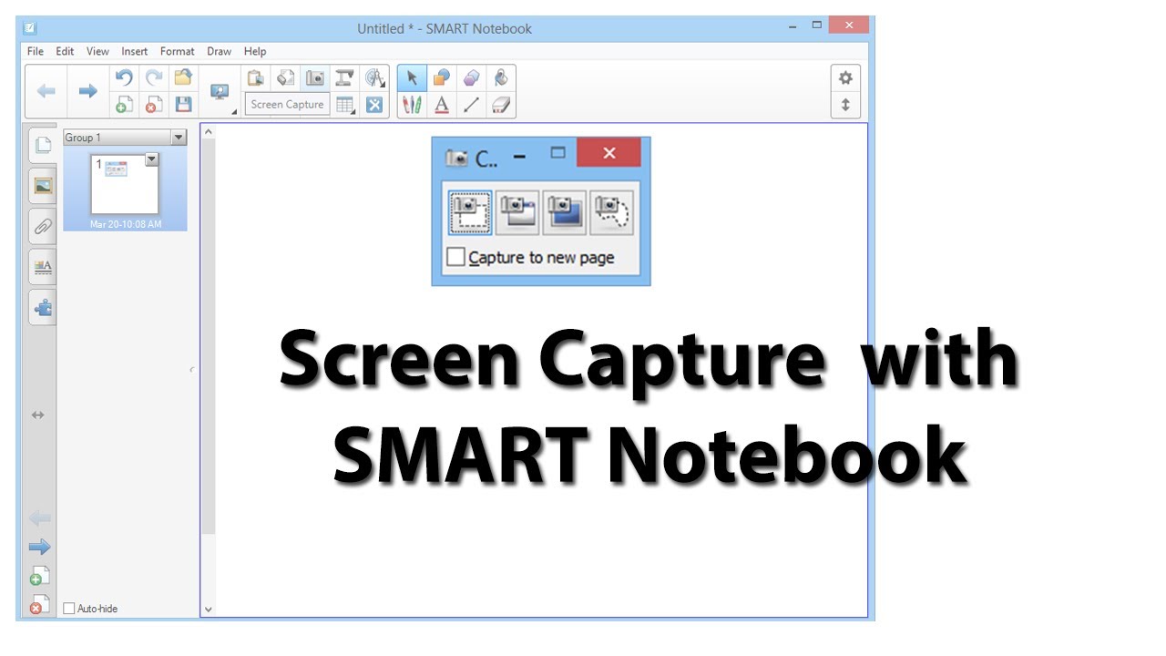 1280x720 Using The Screen Capture Tool In Smart Notebook Software