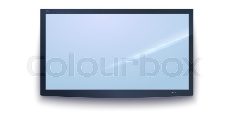 800x451 Smart Tv Icon, Dark Tv Screen, Led Tv Stock Vector Colourbox