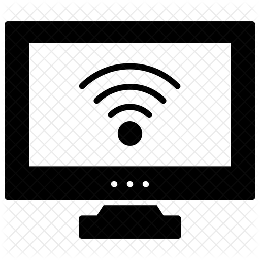 512x512 Smart Tv Icon Of Glyph Style