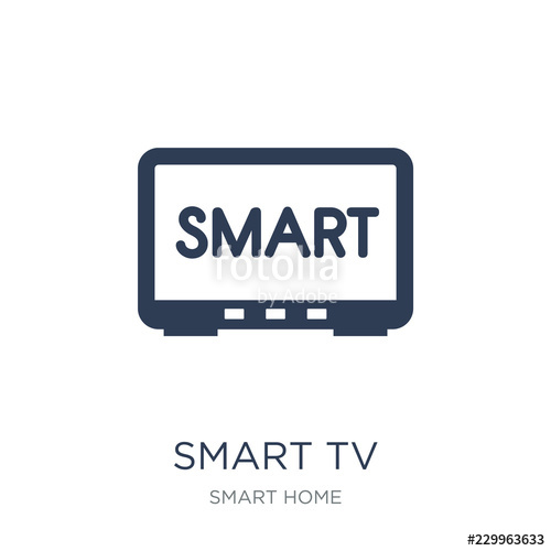 500x500 Smart Tv Icon Trendy Flat Vector Smart Tv Icon On White