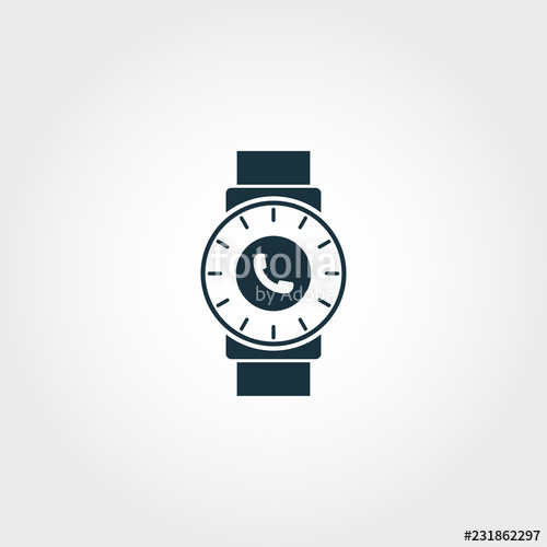 500x500 Smart Watch Creative Icon Premium Style Design From Visual Device