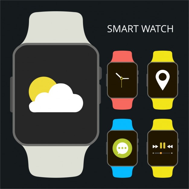 626x626 Smart Watch Icon With Different App Running Vector Free Download