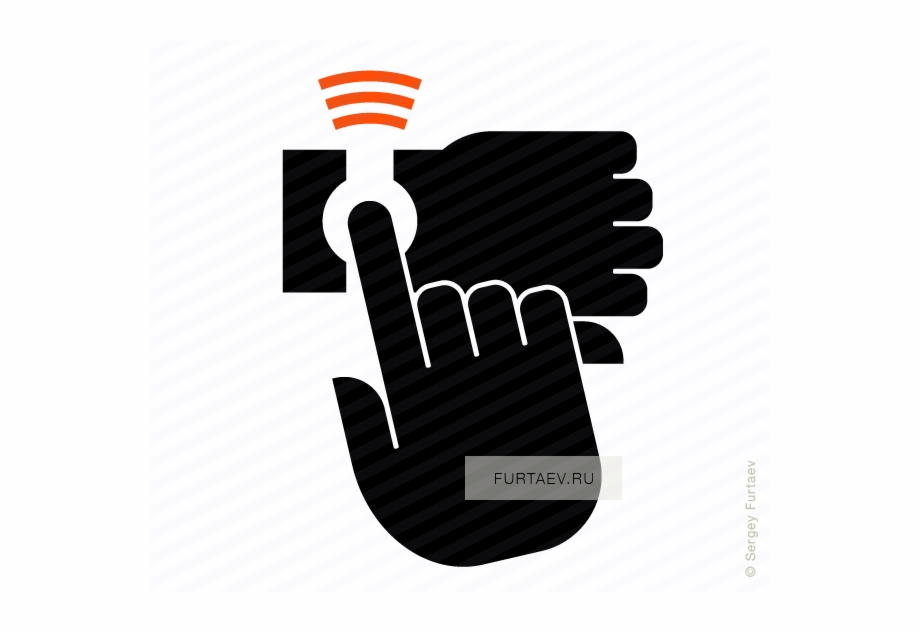 920x633 Finger Touching Smartwatch Icon