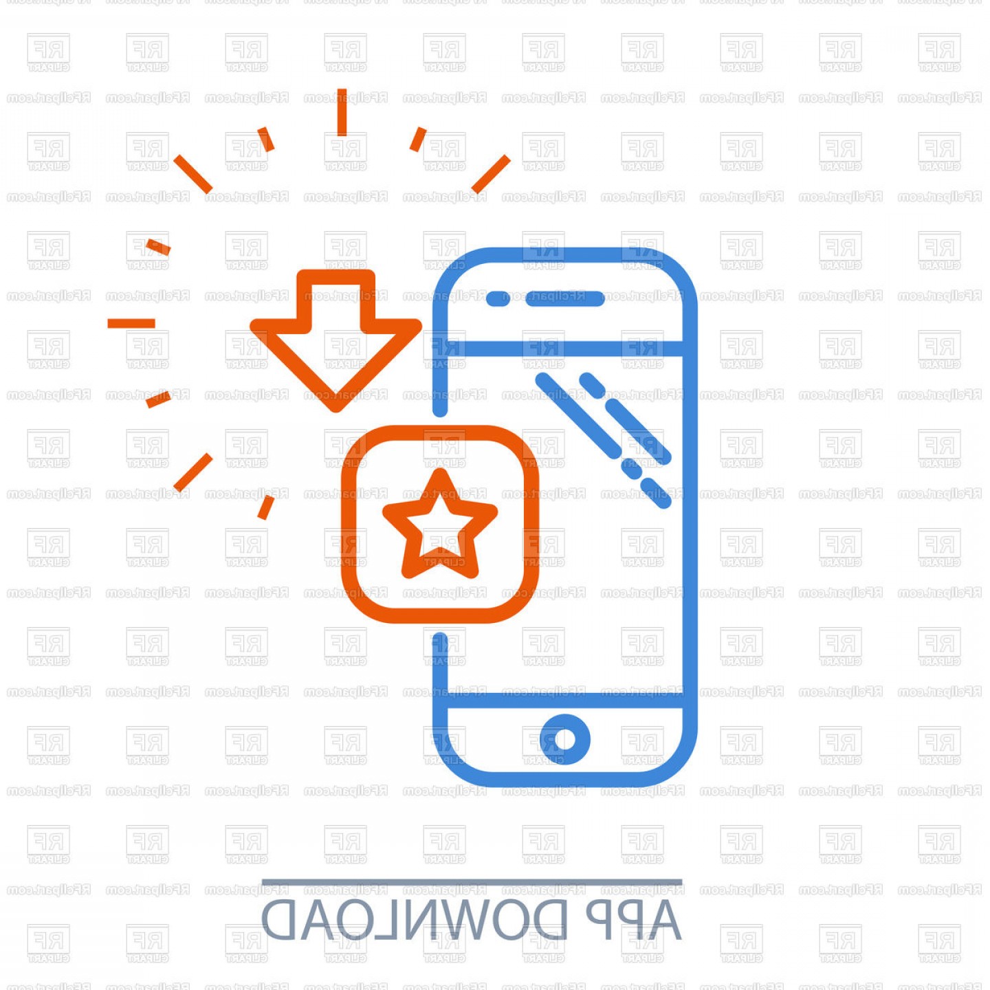 1440x1440 Download Smartphone App Mobile Application Purchase Icon Vector
