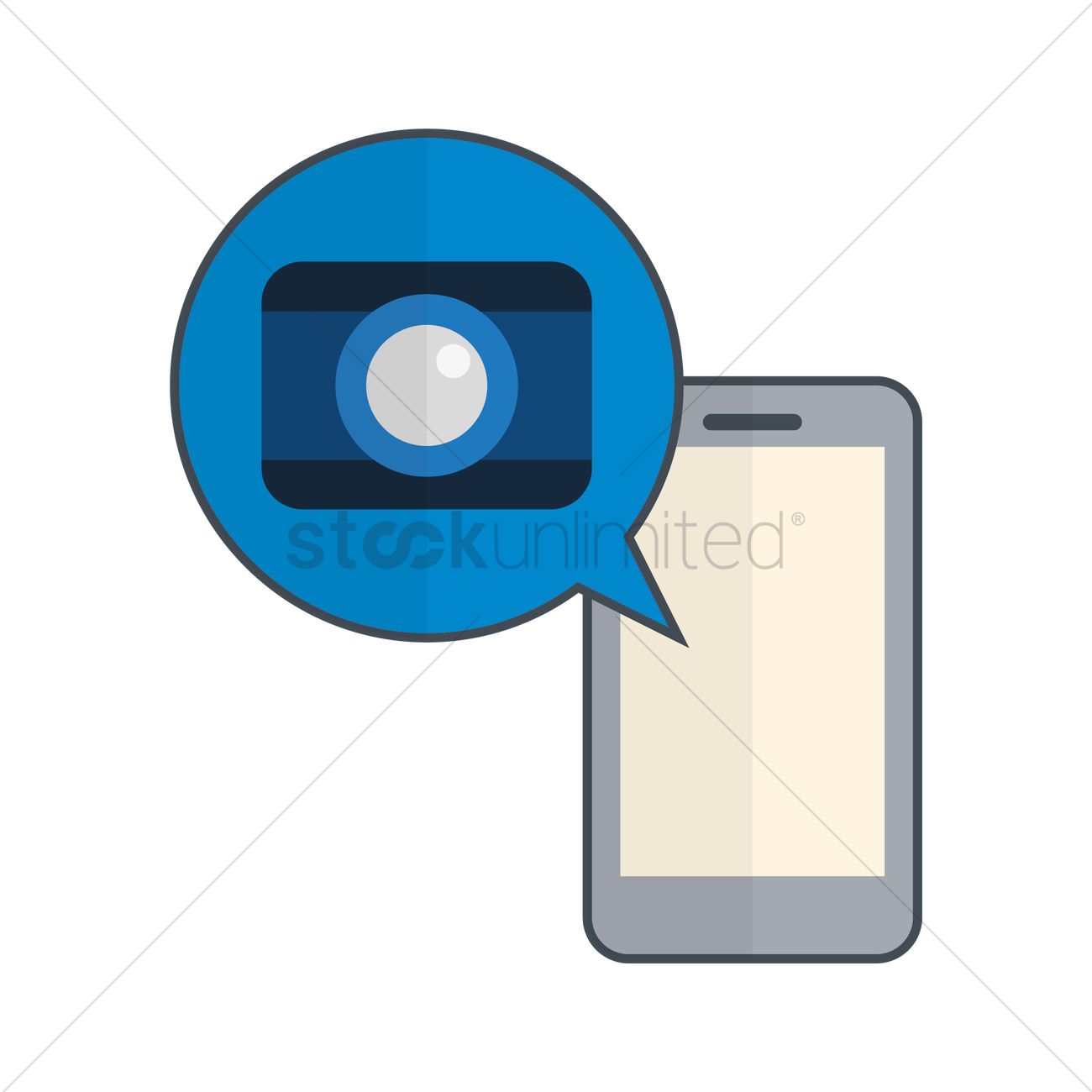 1300x1300 Smartphone With Camera Icon Vector Image