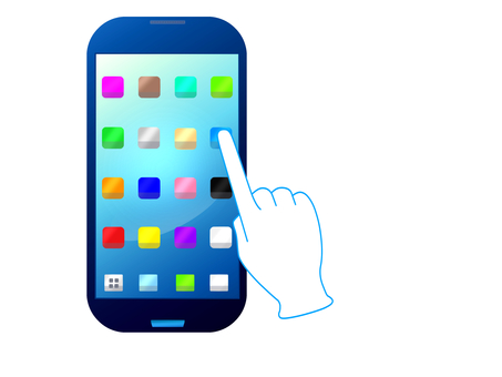 453x340 Free Cliparts Touch Panel Icon Smartphone