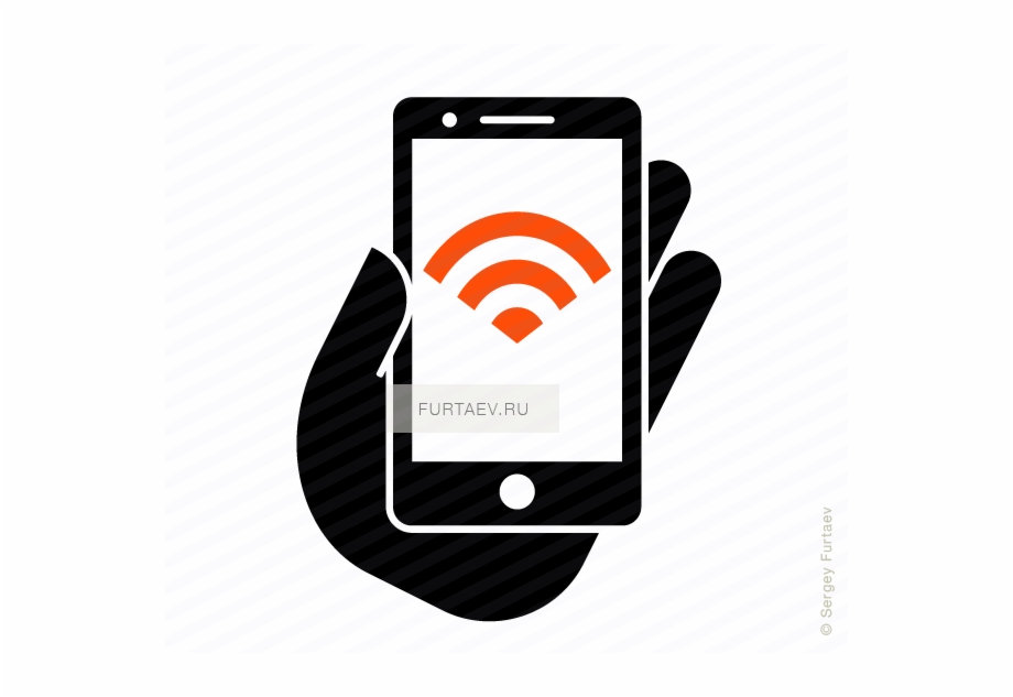 920x633 Smartphone With Wifi Icon