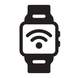 256x256 Smartwatch Icon Of Glyph Style