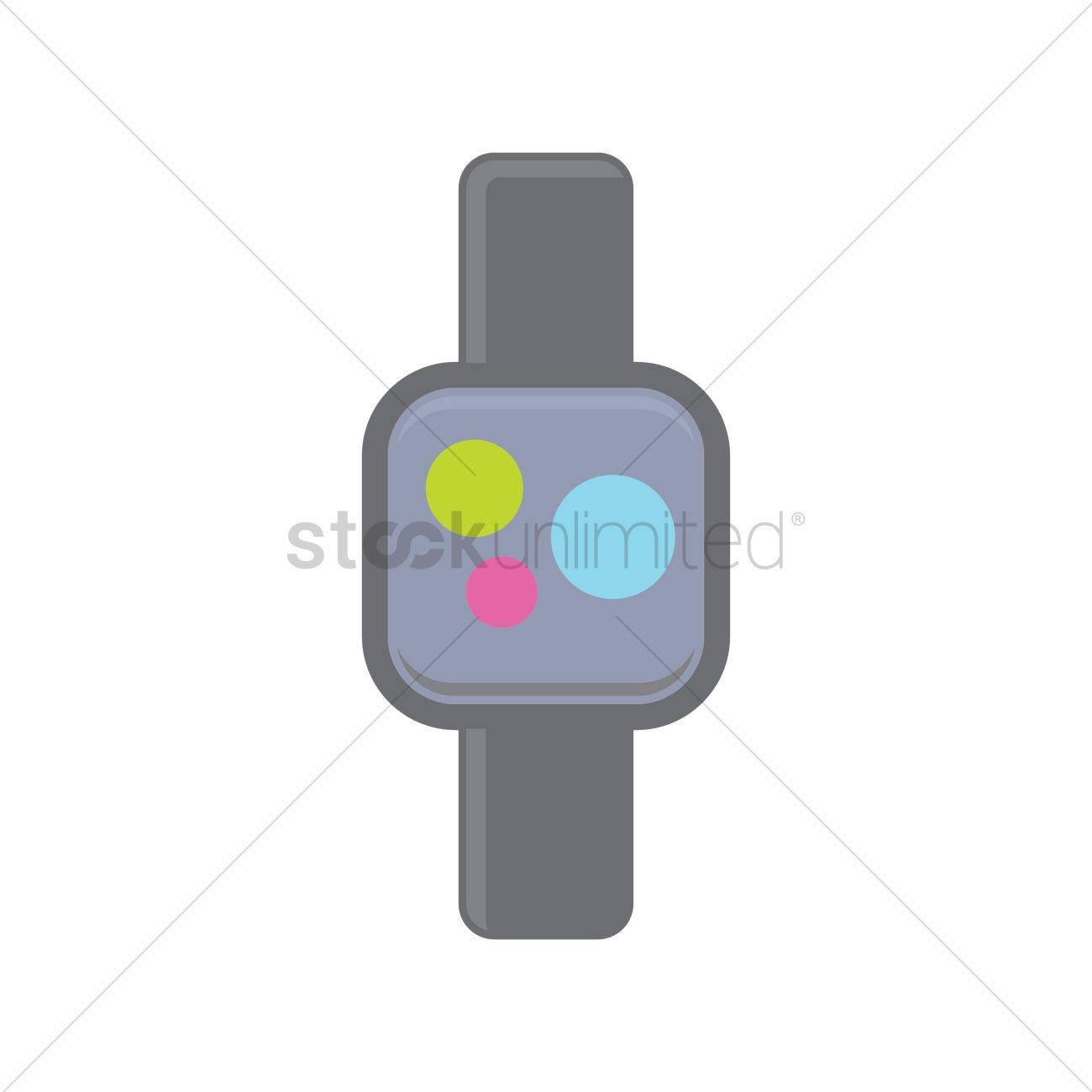 1300x1300 Smartwatch Icon Vector Image