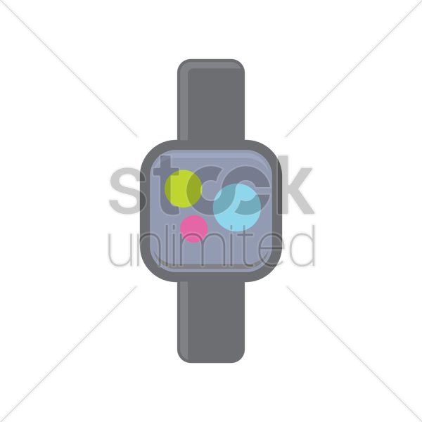 600x600 Smartwatch Icon Vector Image