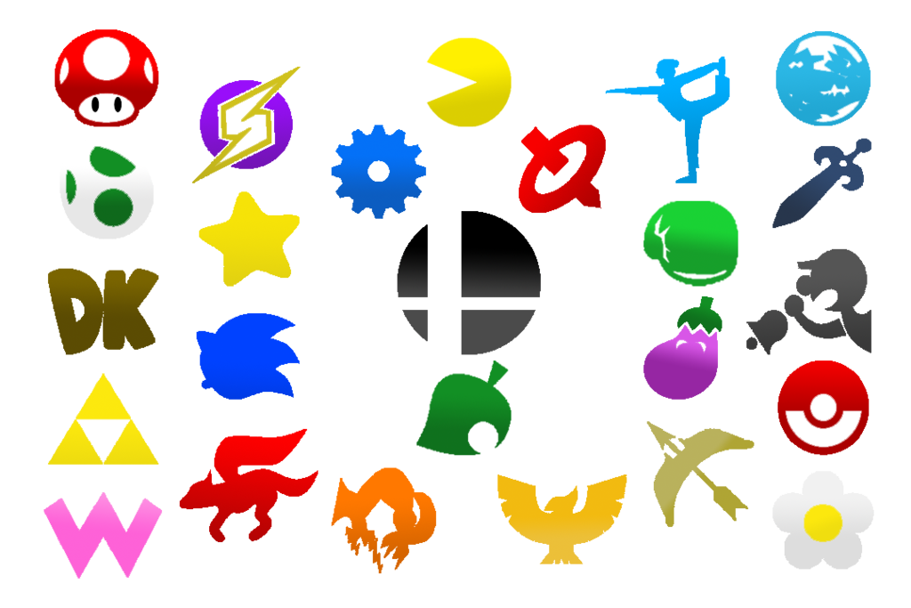 1024x683 Super Smash Bros Icons