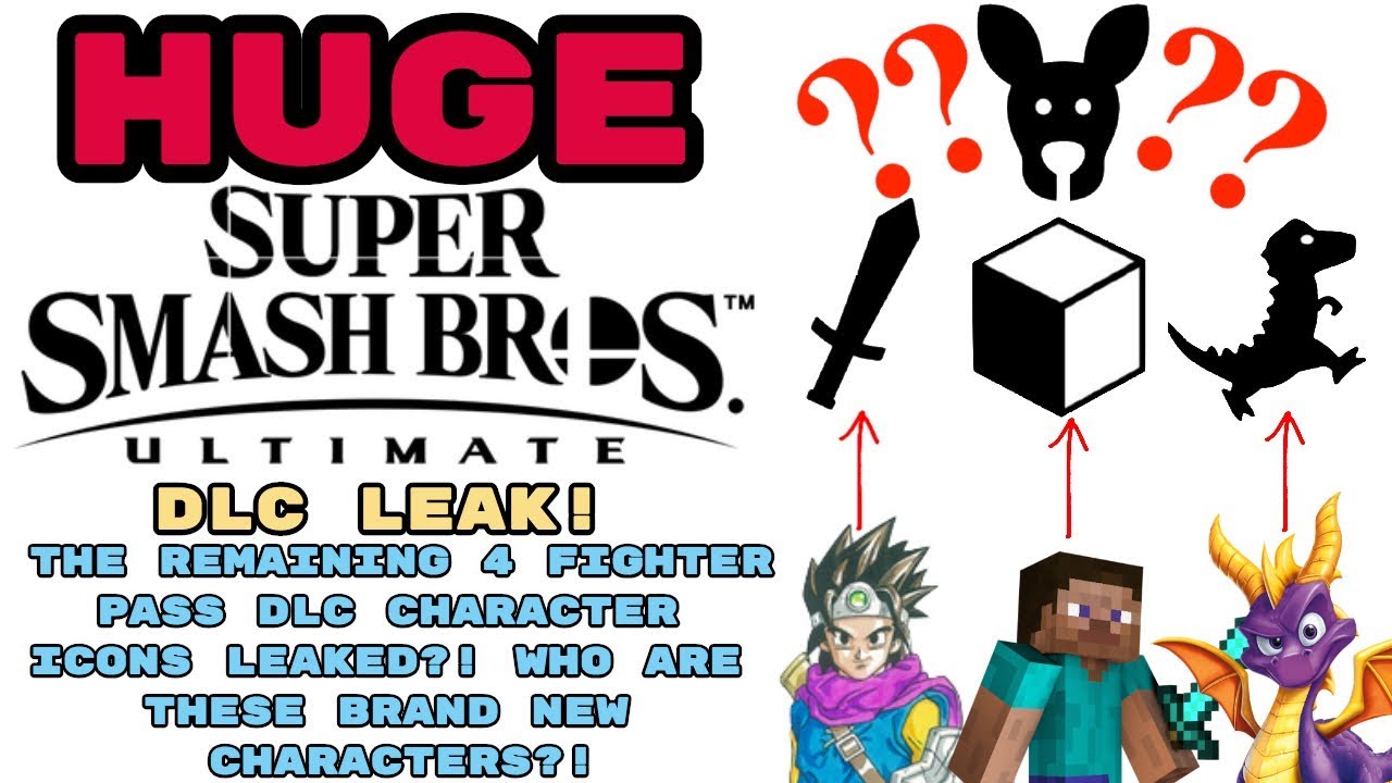 1280x720 Huge Smash Ultimate Dlc Leak! Remaining Dlc Character Icons