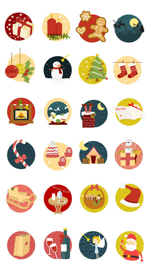 500x919 Christmas Icons From Smashing Magazine