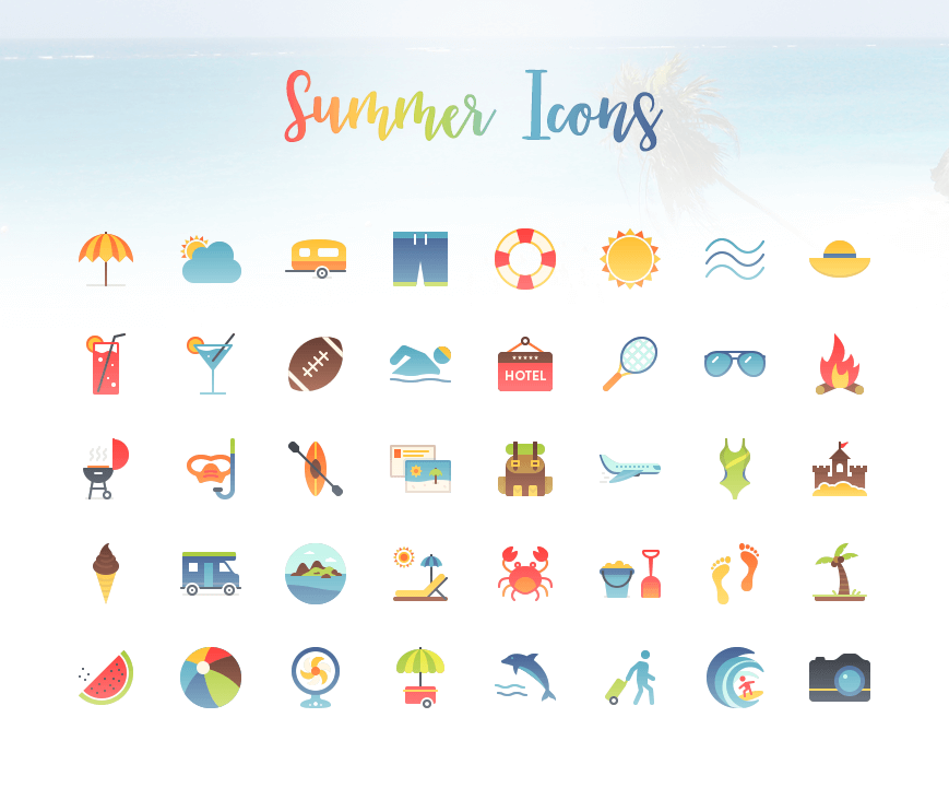 869x721 Grab Your Sunglasses Vibrant Icons To Welcome Summer