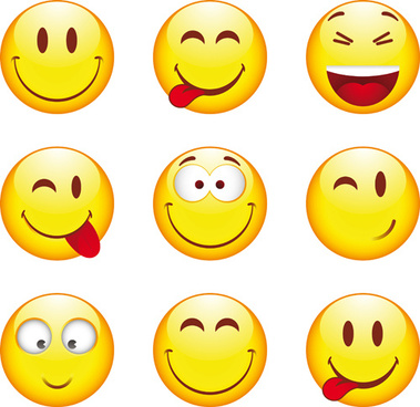 379x368 Funny Smile Emoticons Icon Free Vector Download