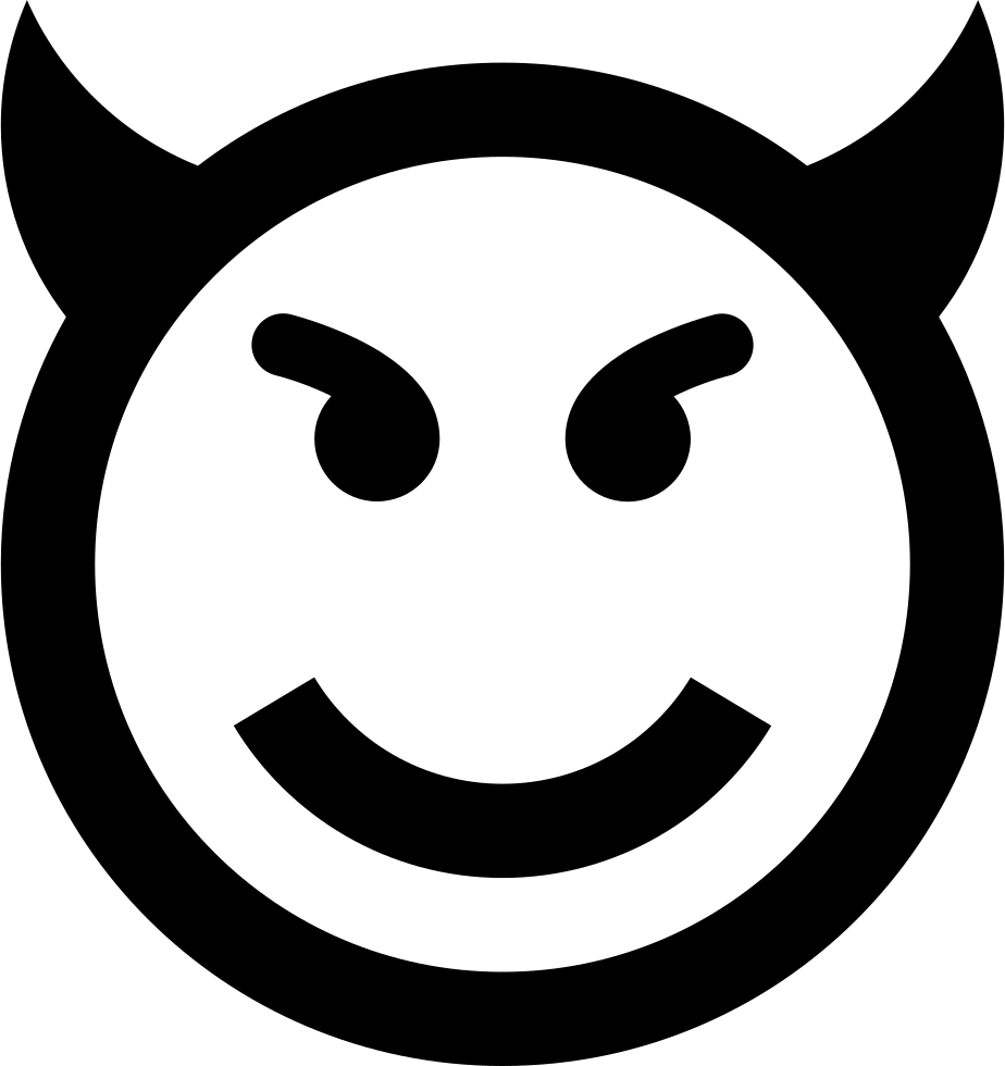 924x980 Evil Emoticon Smiley Face Png Icon Free Download