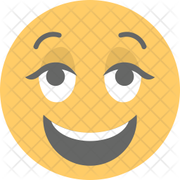 256x256 Smiley Face Icon Of Flat Style