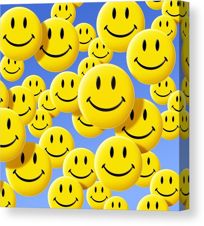 678x750 Smiley Face Symbols Canvas Print Canvas Art
