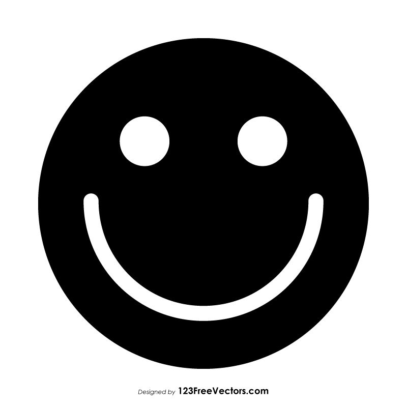 800x800 Black Smiley Face Symbol Free Vectors Smiley, Face Stickers, Emoji